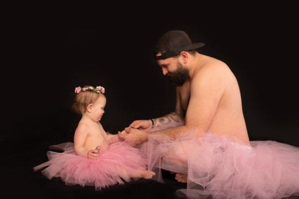 dad daughter tutu