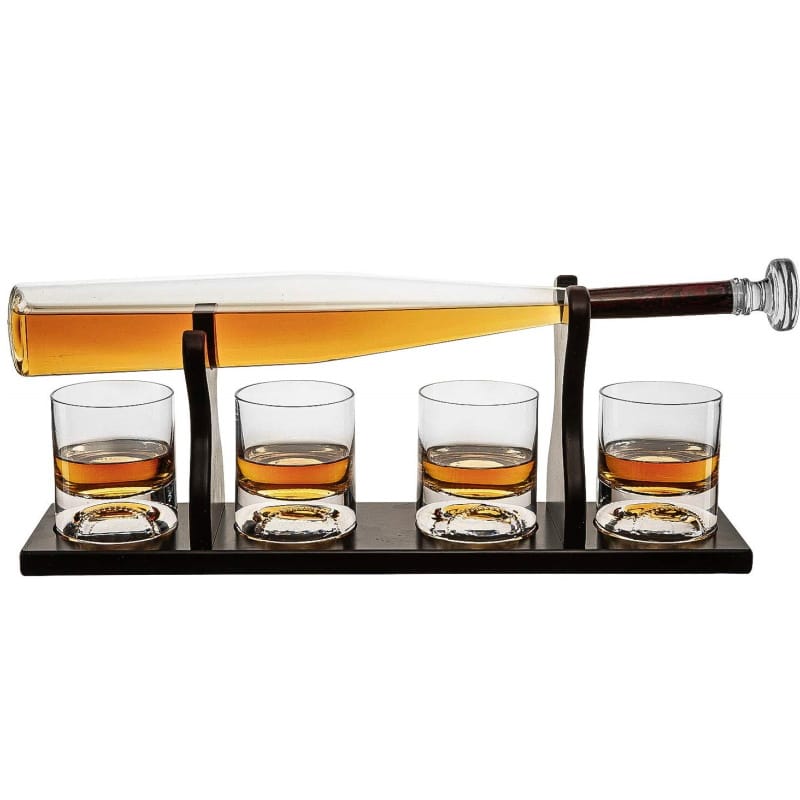 baseball bat decanter