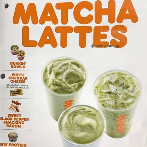 dunkin' matcha latte