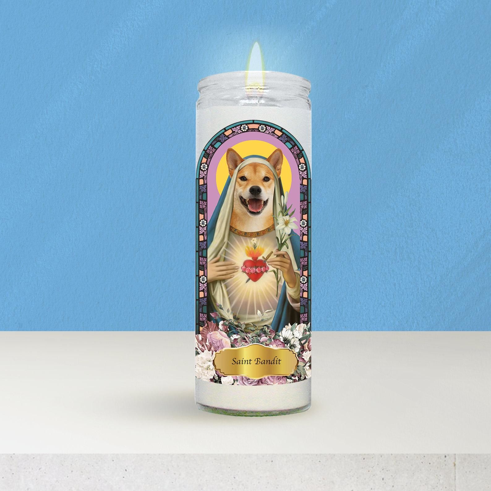 dog prayer candle