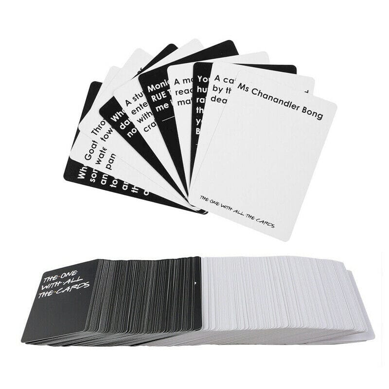 Cards against humanity game.