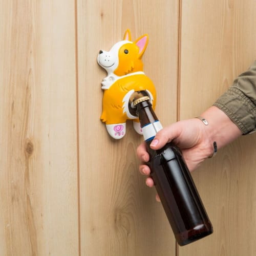 corgi butt wine bottle opener