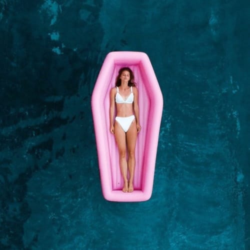 coffin pool float