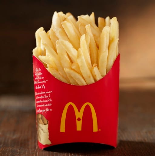 mcdonald's fries free