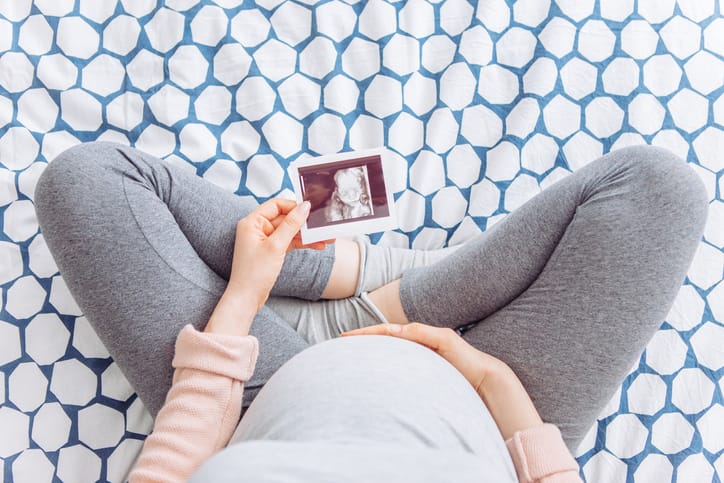 Pregnant mom waiting for her baby.