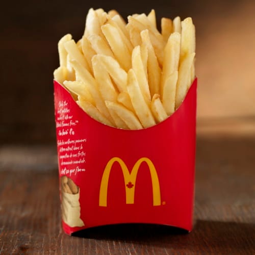 mcdonald's fries free