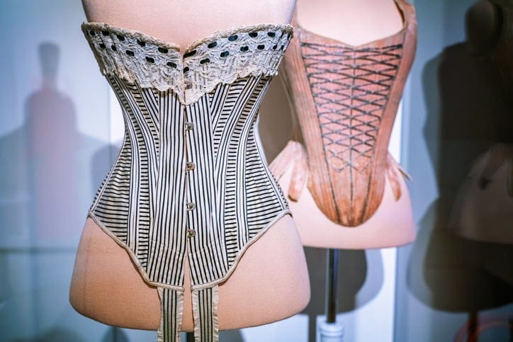 fashion dummy wearing a corset