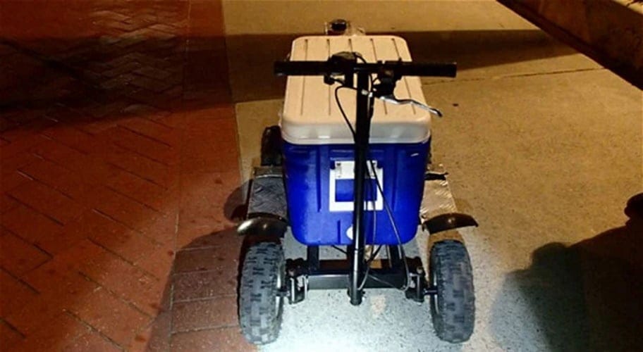 Drunk Man Riding On Motorized Beer Cooler Arrested For DUI