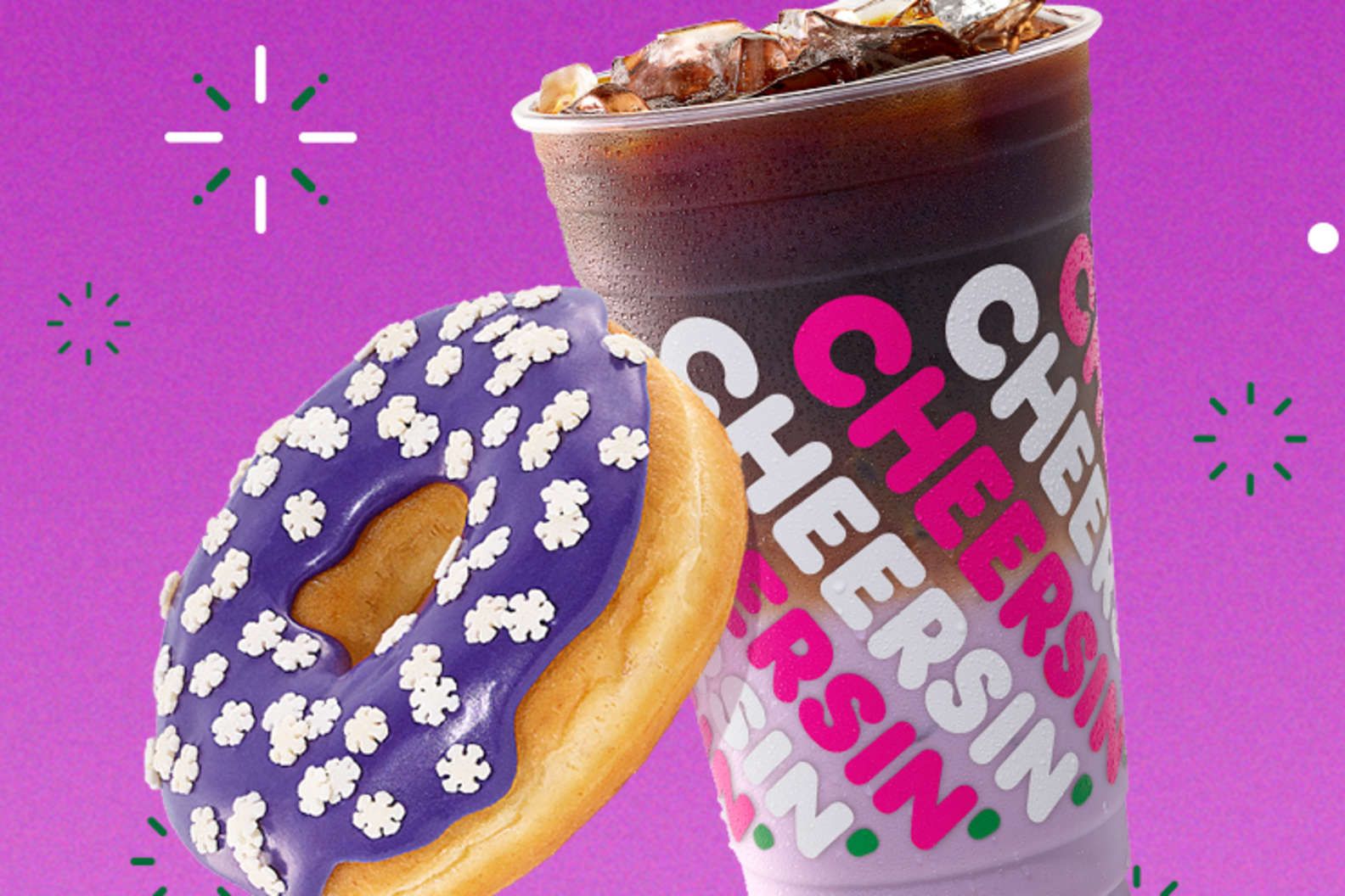 dunkin' purple sugarplum macchiato