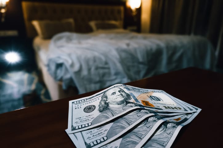 money and bed