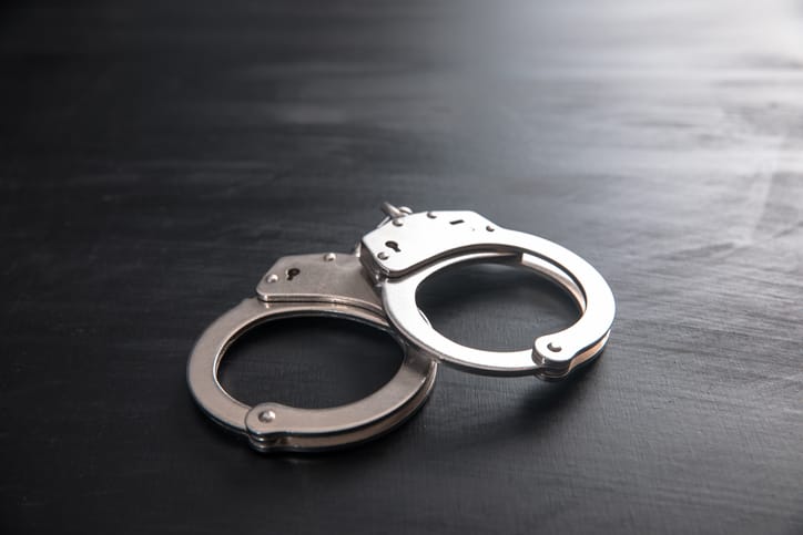 A pair of handcuffs.