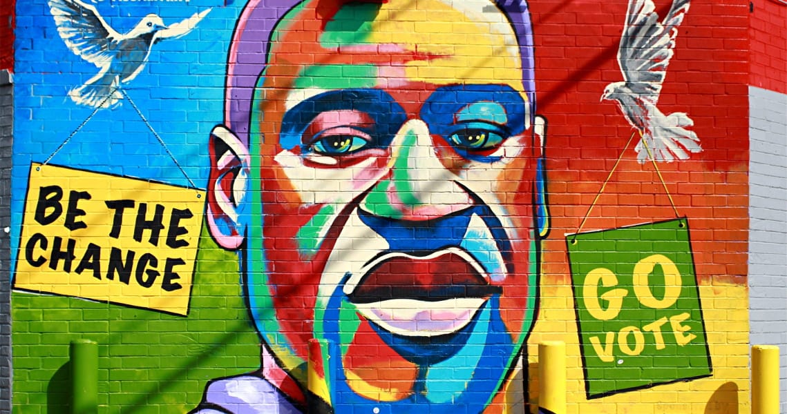 george floyd mural