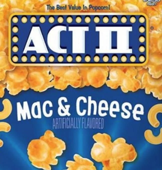 act ii mac & cheese popcorn