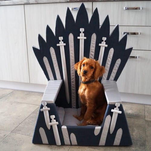 iron throne pet bed