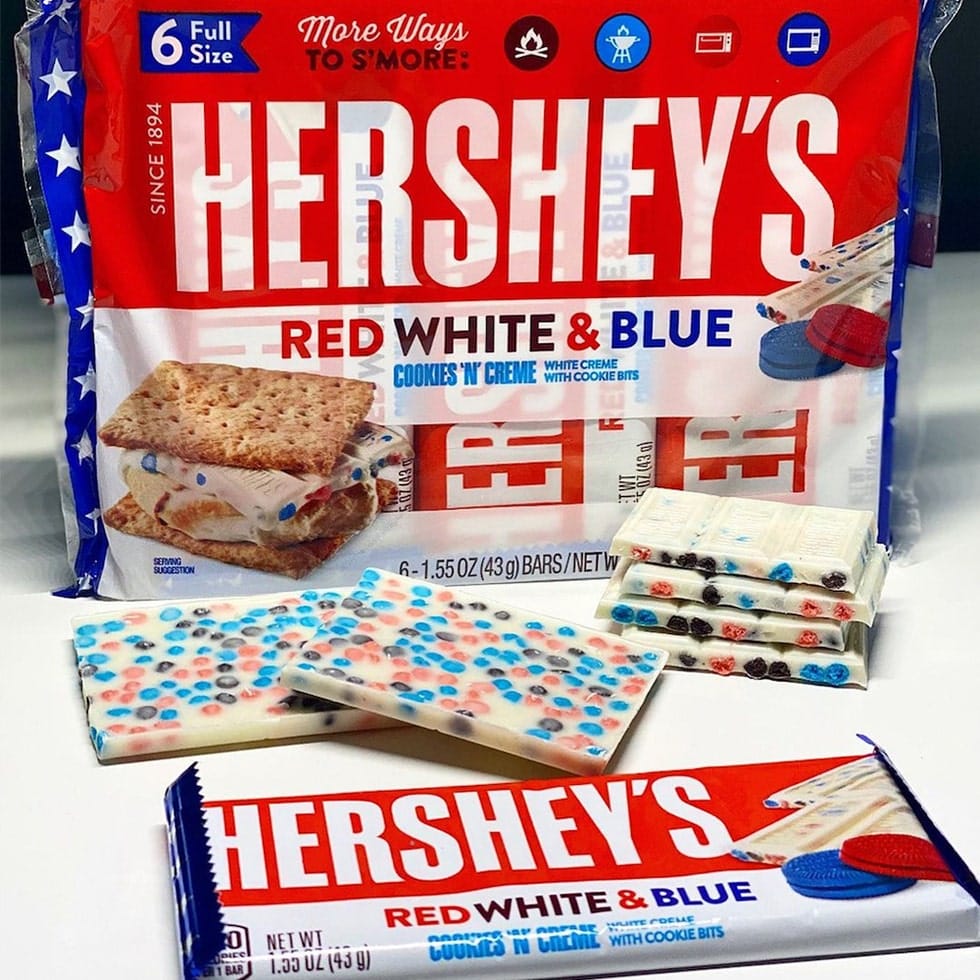 hershey's red white blue