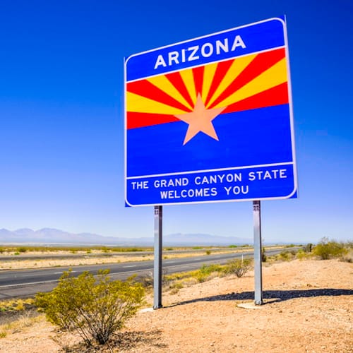 Arizona highway sign.