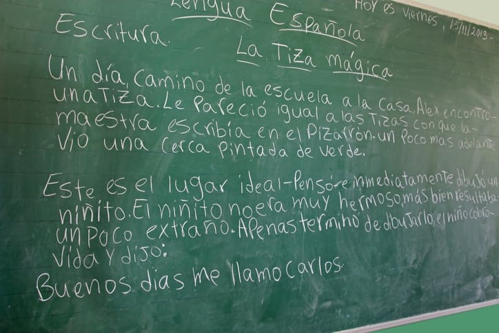 blackboard with chalk