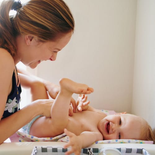 mother with baby