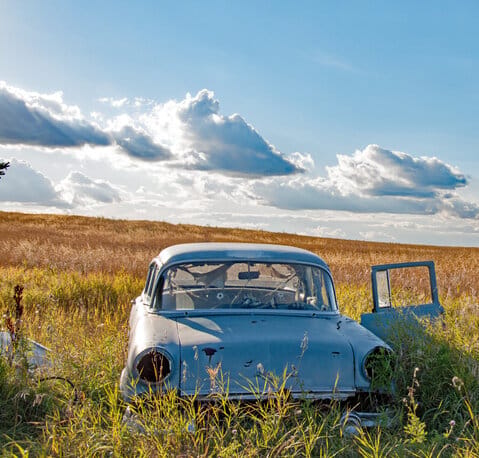 car abandoned