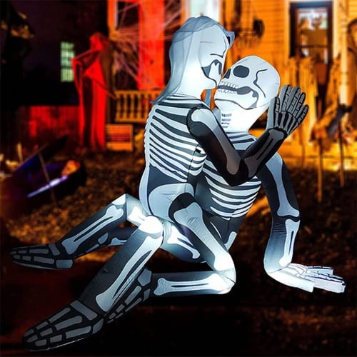 inflatable skeleton couple