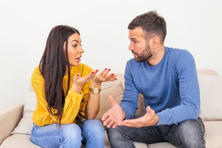 couple having difficulties at home