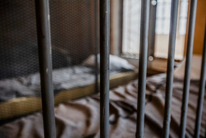 A prison cell.