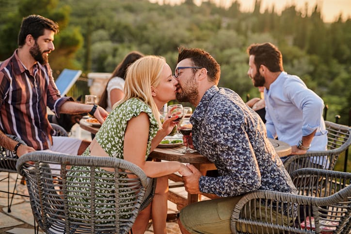 kissing a guy