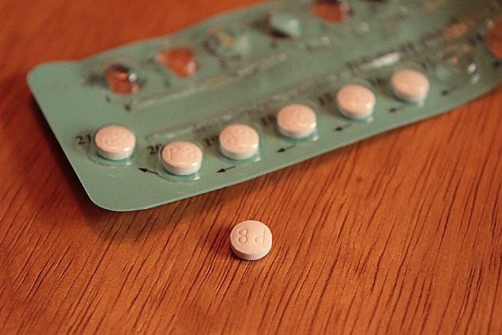 Medicine on a table.