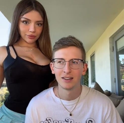 man with super hot girlfriend