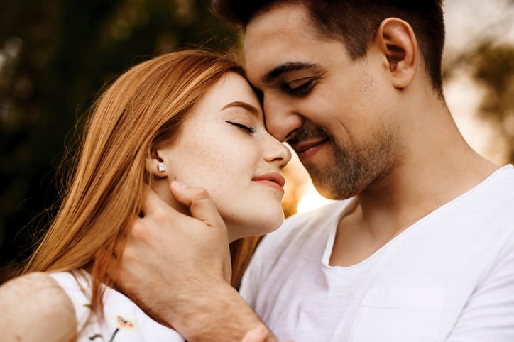 close couple falling in love