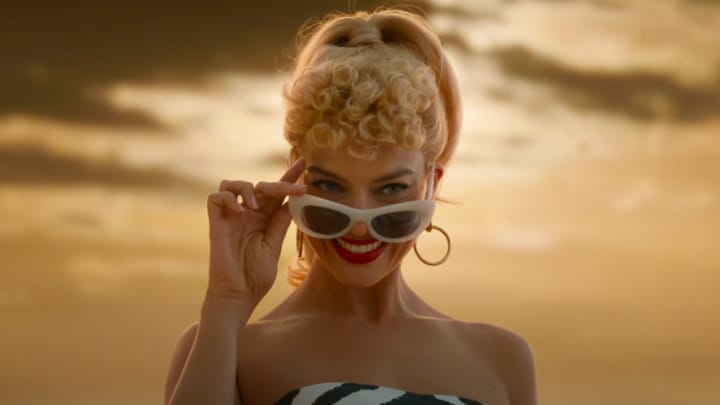 margot robbie in barbie trailer