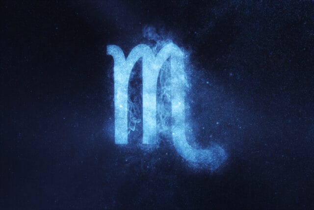 Scorpio zodiac sign.