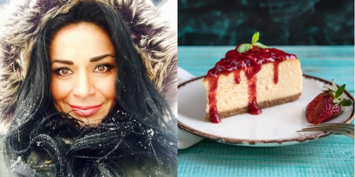 Viktoria Nasyrova cheesecake composite