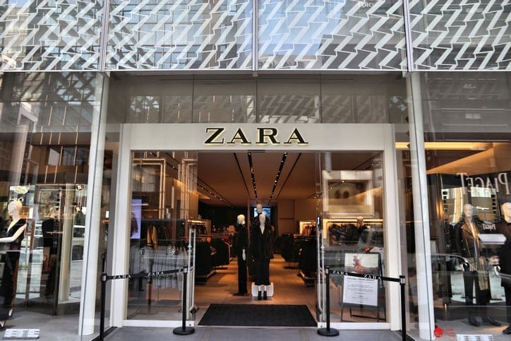 zara store front image