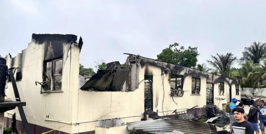 dorm fire guyana