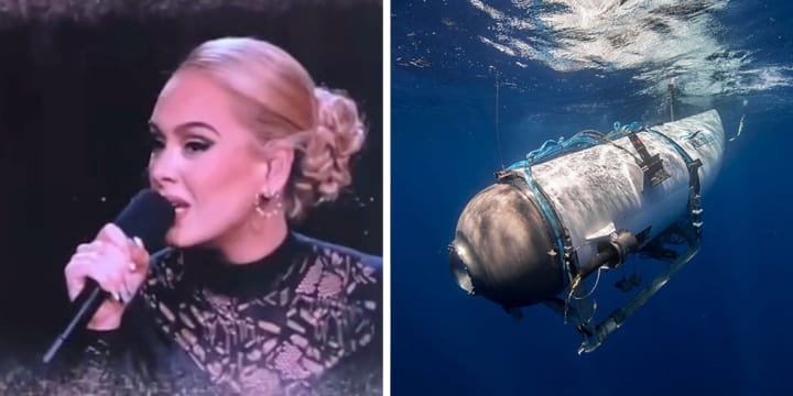 adele vegas titanic submersible