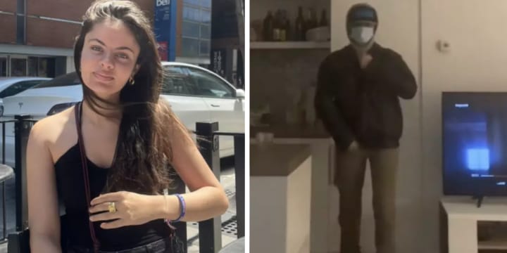 female delivery driver dressed as man