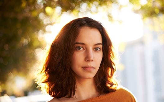 Woman who looks confident.