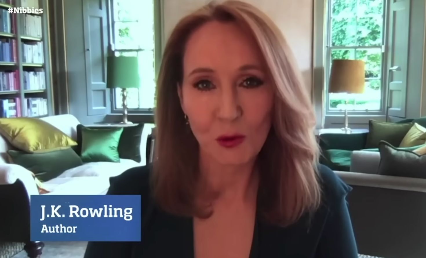 jk rowling giving interview