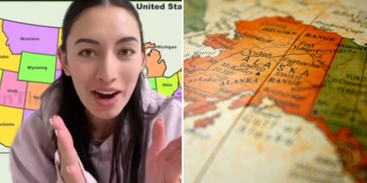 tiktokker, map of alaska