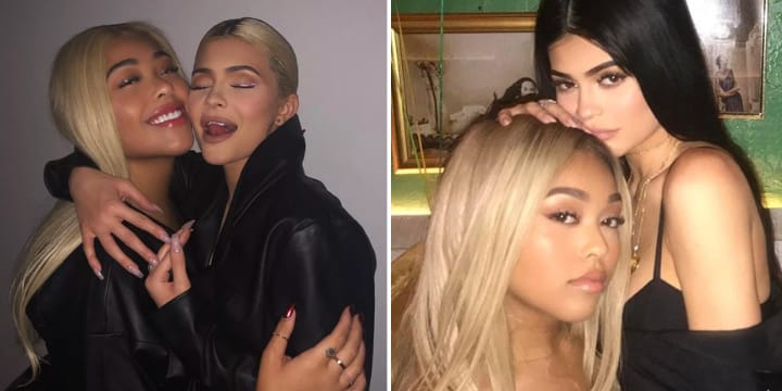 kylie jenner jordyn woods social media photos