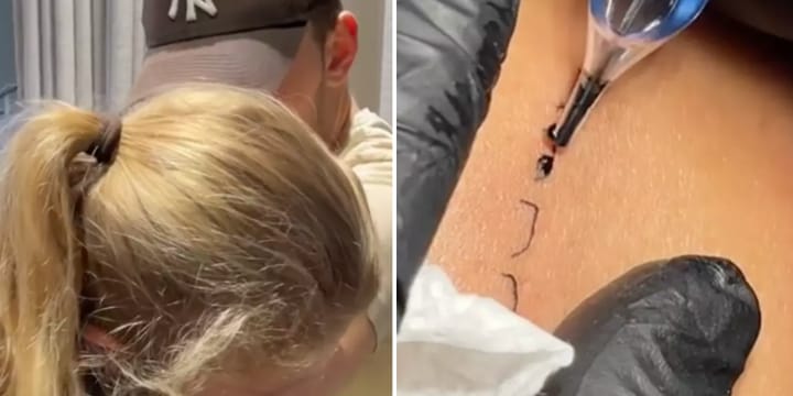 tattoo man girlfriend