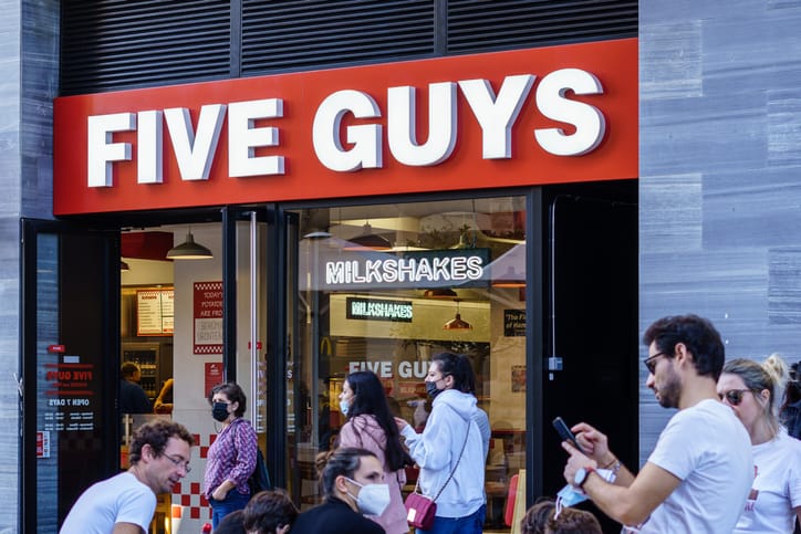 five guys store exterior