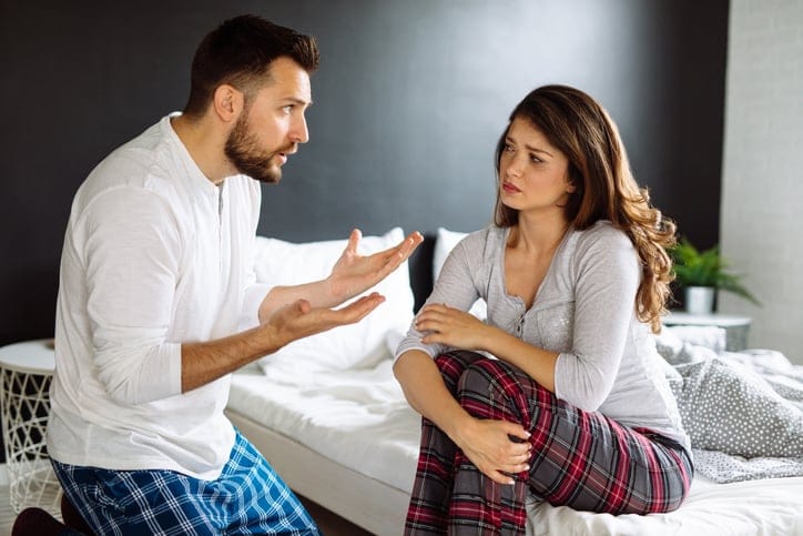 Young couple having problems in their relationship