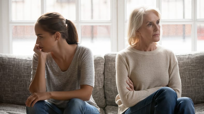 Mom and daughter at odds.