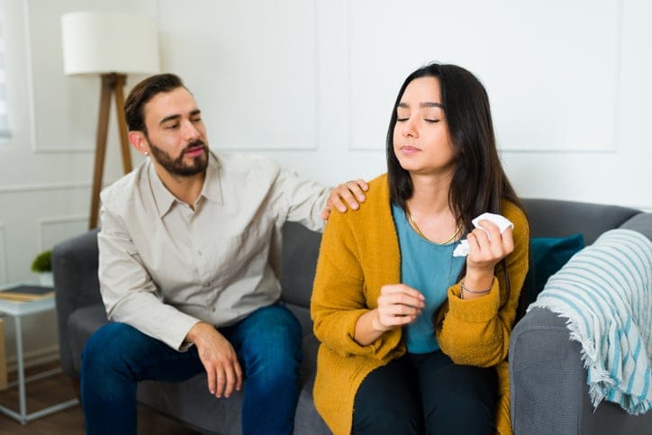 sad couple