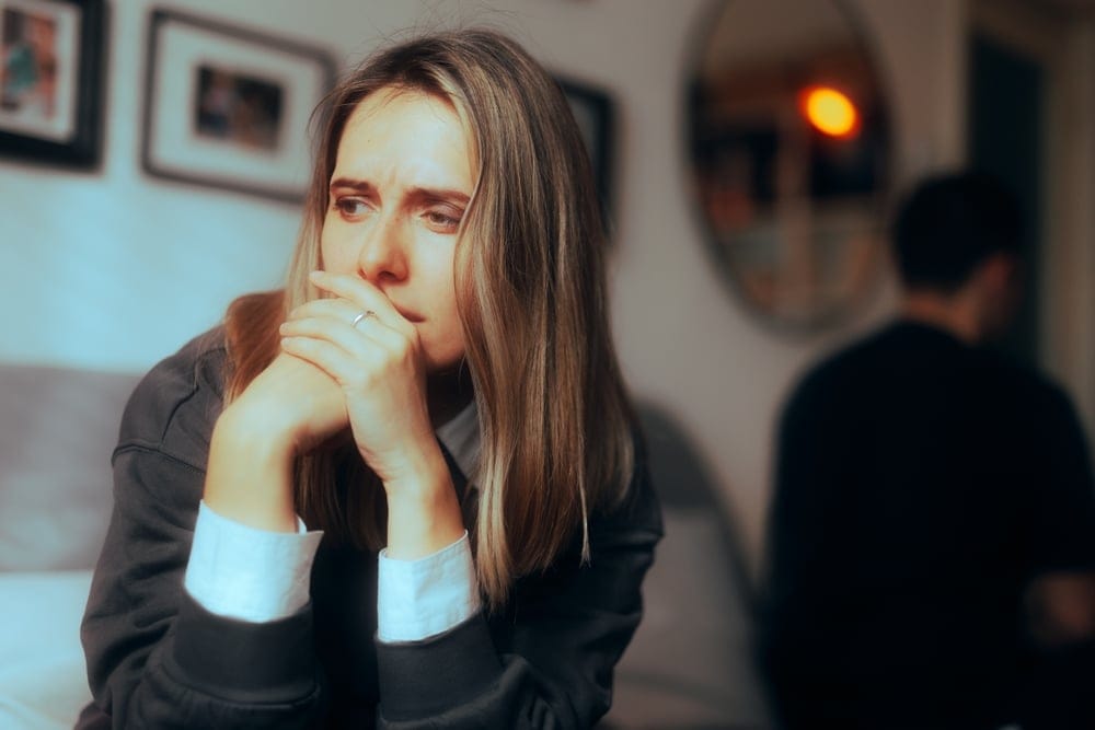Woman in an argument.