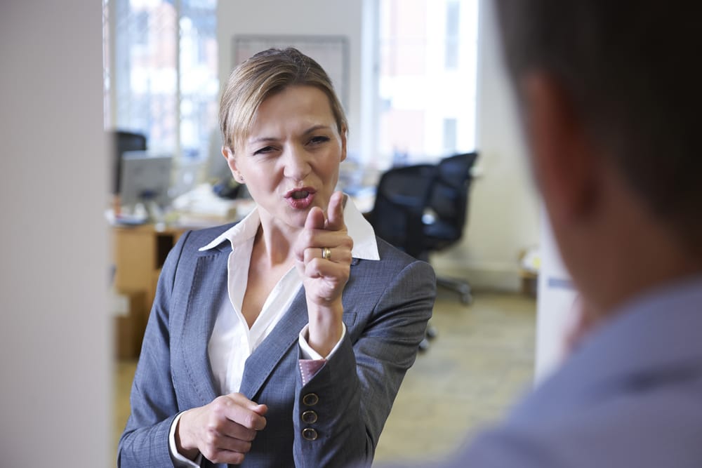 Businesswoman at her office.