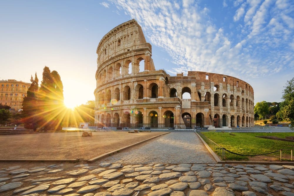 The Colosseum in Rome. 