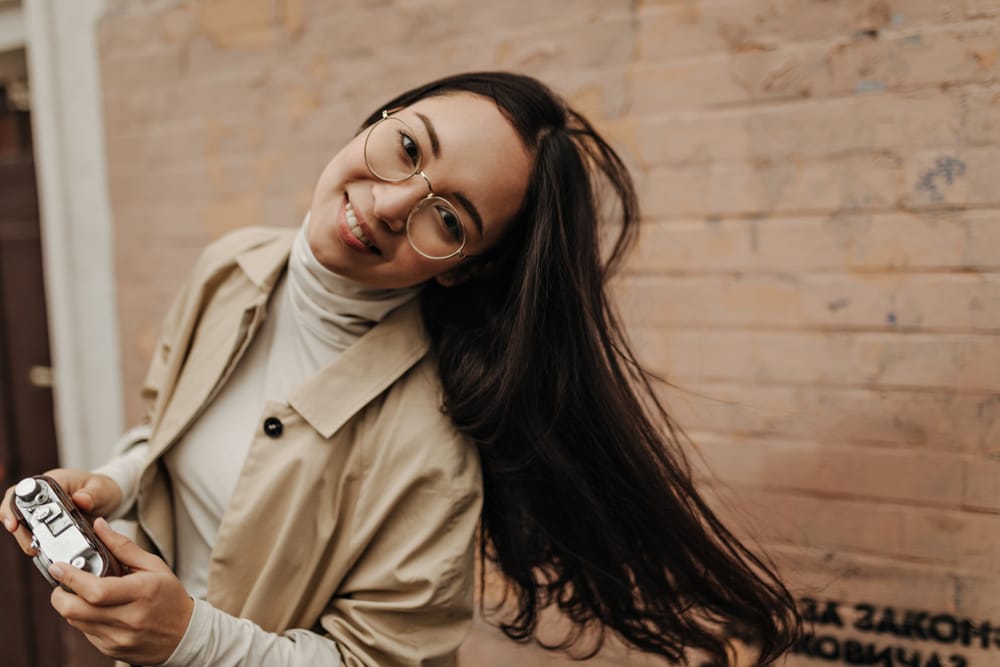 Happy young woman.